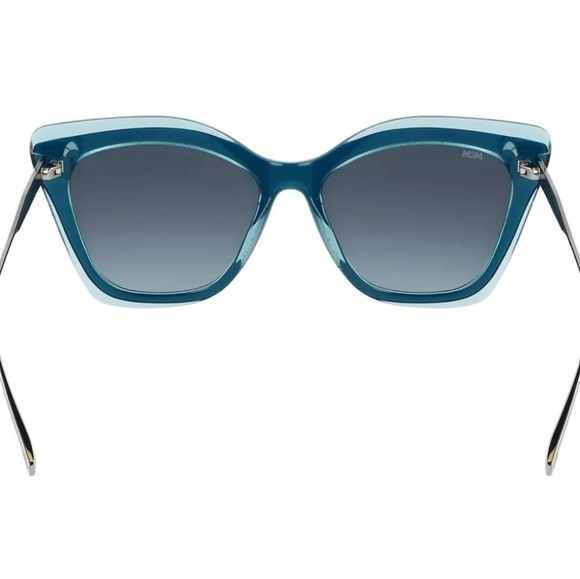 ?️ MCM  ?️Sunglasses Fixed Nose Pads Petrol/Azure Cat Eye Frame MCM698S ✨️? main image 3